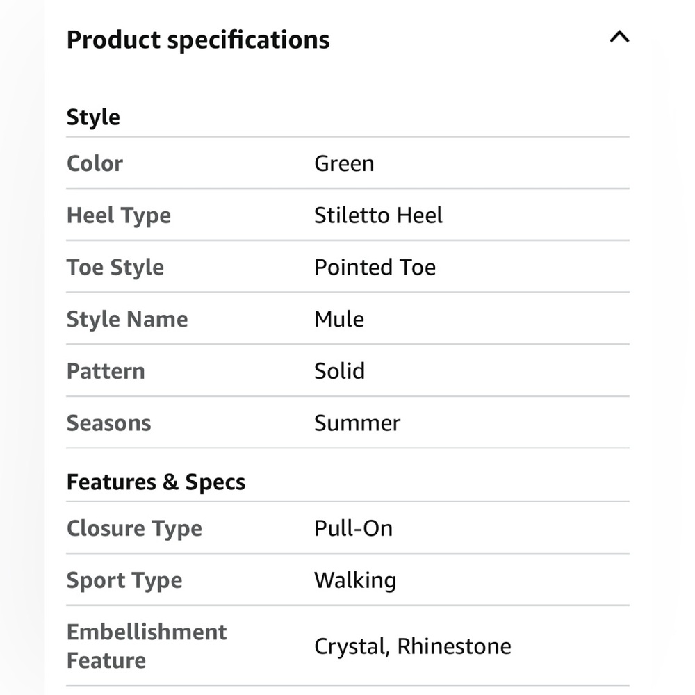 Green Rhinestone Heels - Picture 5 of 5